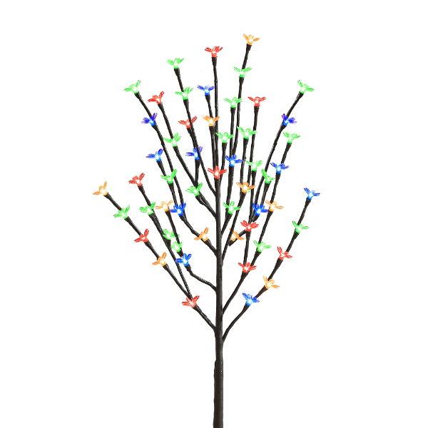 120cm Solar-powered Cherry Flower Stake Tree Lights (Outer Ctn Qty: 10)