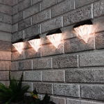 Solar Diamond Fence Lights (Pack of 4)