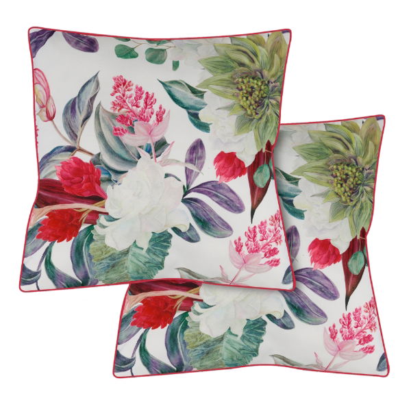 Pair of Bouquet Scatter Cushions With Trimming (Outer Ctn Qty: 18)