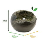 Solar Powered Water Feature - Rock Bowl (Outer Carton Cty: 1)