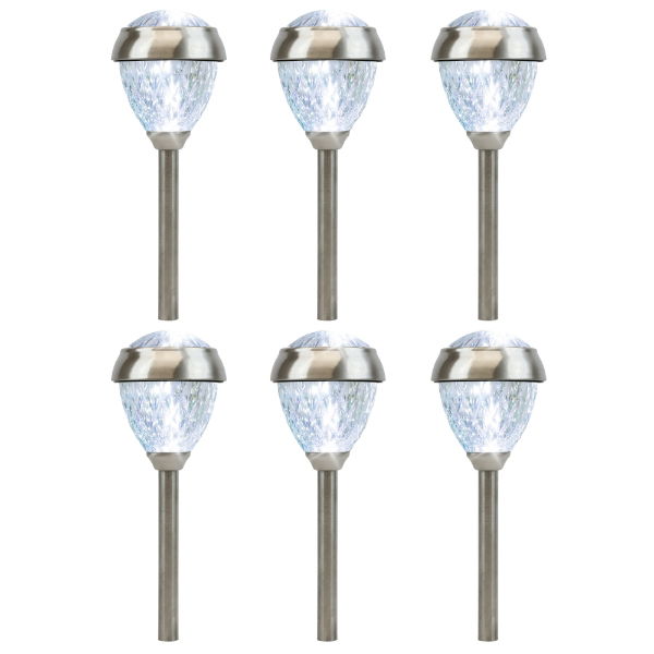 Pack Of  6 Crown Solar Stake Light (Outer Ctn Qty: 6)