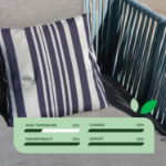 Pair of Blue Stripe Scatter Cushions (Outer Ctn Qty: 18)