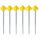 21pc Ground Tent Pegs 6.5x205mm with Ground Hook Puller
