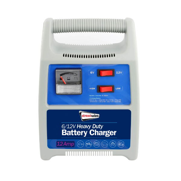 6/12V 12 Amp Heavy Duty Battery Charger (Analogue Display) (Box Qty: 5)