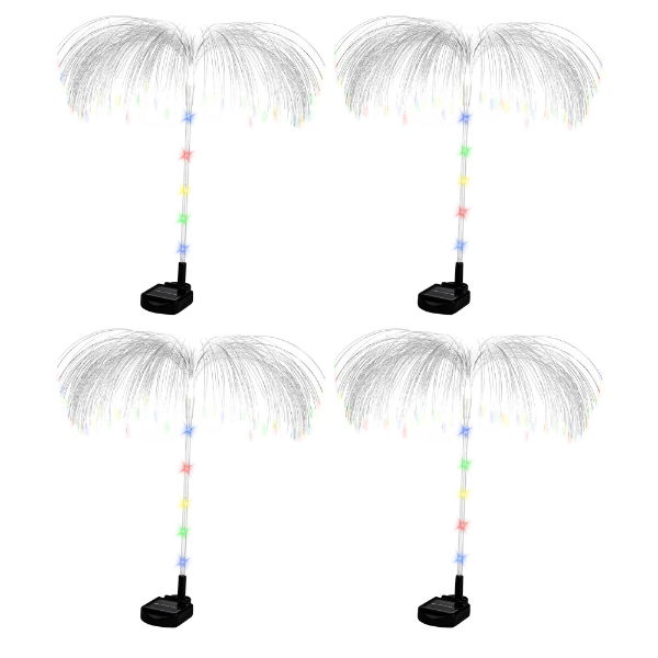 Solar Jellyfish Stake Lights (Pack of 4)