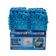 PDQ of 6 Microfibre Wash & Scrub Sponge (Outer Ctn Qty: 12 PDQ of 6 = 72 singles)