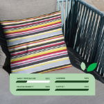 Outdoor Pair of Stripe Scatter Cushions