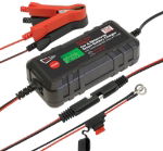 4Amp 6/12V Smart Battery Charger With Clamps & O Ring