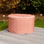 Outdoor Cube Terracota Pouf Ottoman (Outer Ctn Qty: 20)