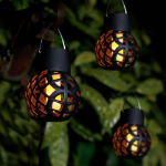 Set of 6 Solar Hanging Dancing Flame Lantern Light (Outer Ctn Qty: 24)