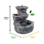 Solar Powered Water Feature - Rock Planter (Outer Carton Qty: 1)