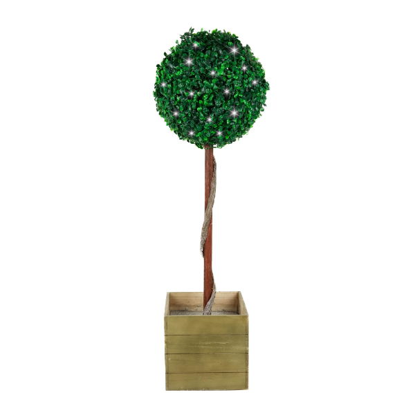 Solar Single Bay Ball Tree In Pot (Outer Ctn Qty: 1)