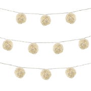 2m Solar Wicker Ball LED String Lights (10 Piece) (Outer Ctn Qty: 12)