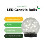 Pair of Solar Powered LED Crackle Balls (Outer Ctn Qty: 6)