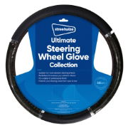 Ultimate Steering Wheel Glove - Metallic Black Effect (Carton Qty: 12)