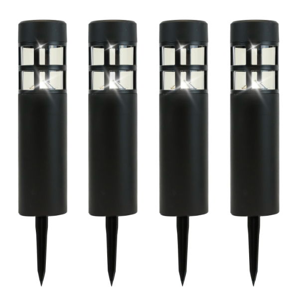 Solar Pillar Stake Lights (Pack of 4)