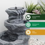 Solar Powered Water Feature - Rock Planter (Outer Carton Qty: 1)