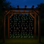 192 LED Solar Powered Warm White LED Curtain Lights (Outer Ctn Qty: 24)