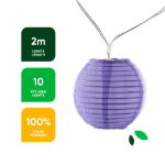 2m Solar Lantern LED String Lights (10 Piece) (Outer Ctn Qty: 24)