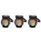 Hanging Solar Mini Lanterns With Flame-Effect LED (Pack of 3) (Outer Ctn Qty: 12)