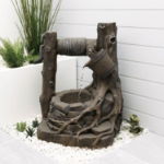 Solar Powered Water Feature - Rustic Brick Well (Outer Carton Quantity: 1)