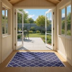 Piazza Outdoor Rug (Navy/Cream) - 120cm x 180cm (Medium) (Outer Ctn Qty: 24)