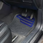 Adonia 4 pce Rubber Mat Set with "Metallic" Blue Heel Pad (Box Qty: 6)