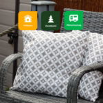 Outdoor Pair Of Scatter Cushions - Diamond (Outer Ctn Qty: 18)