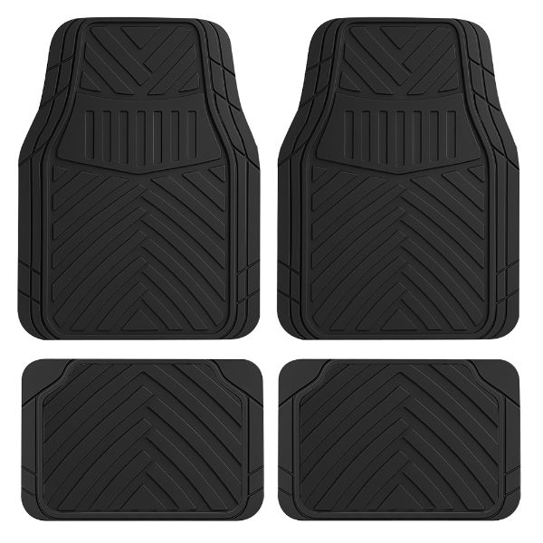 Rubber Splendour Mat Set in Black (Box Qty: 6)