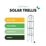 100 LED Solar Light Up Trellis (Outer Ctn Qty: 6)