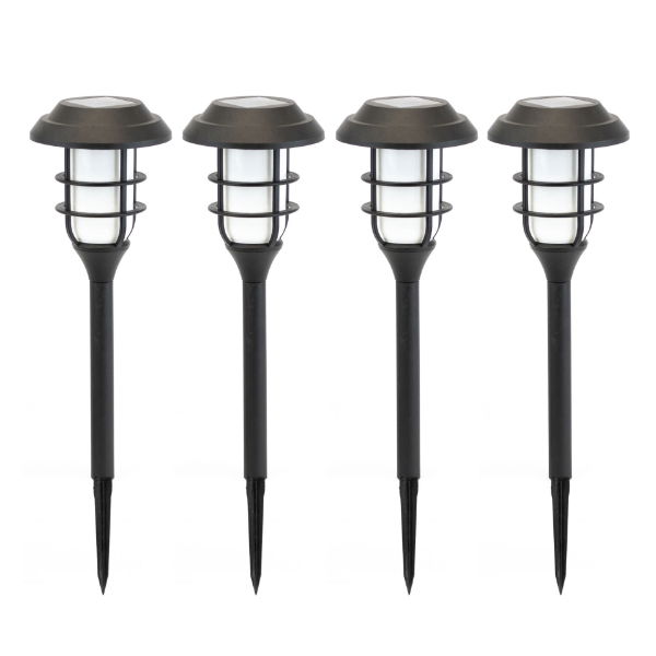 Solar Flaming LED Stake Lights (Pack of 4) (Outer Ctn Qty: 12)