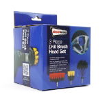 3-piece Scrub Brush Drill Set (Outer Ctn Qty: 18)