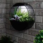 Circular Solar Wall Planter