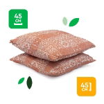 Outdoor Pair of Scatter Cushions - Jacquard Pink
