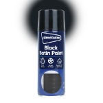 Satin Black Spray Paint 400ML (Outer Ctn Qty: 1 PDQ of 6)