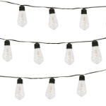 2m Solar Filament LEB Bulb String Lights (10 Piece) (Outer Ctn Qty: 12)