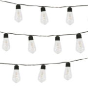 2m Solar Filament LEB Bulb String Lights (10 Piece) (Outer Ctn Qty: 12)