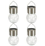 Pack of 4 Solar Hanging Crackle Balls (Outer Ctn Qty: 12)