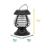 2-in-1 Solar Yellow Flame/Bug Zapper Lantern (Outer Ctn Qty: 12)