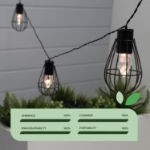 8 Led Metal Bulb Solar Lights (Outer Ctn Qty: 8)