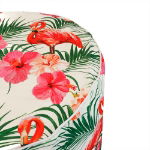 Flamingo Palm Print Inflatable Ottoman