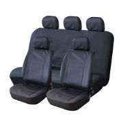 Black Leather Look Seat Covers (Outer Ctn Qty: 5)