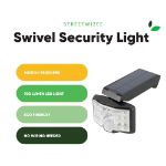 Solar-Powered Swivel Security Light (Outer Ctn Qty: 12)