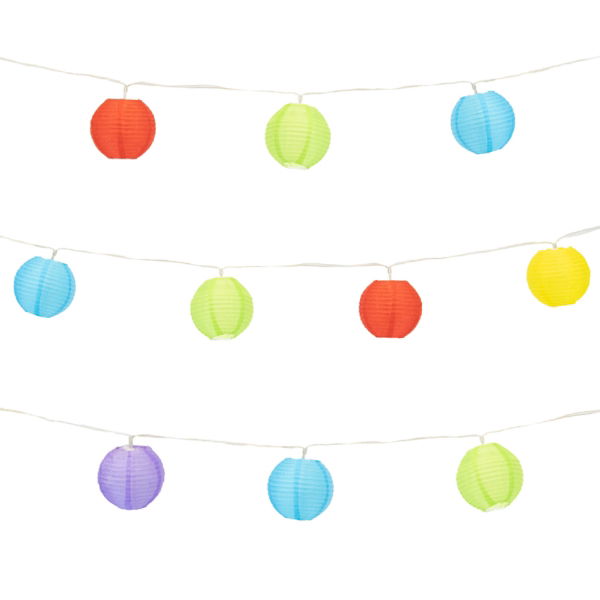 2m Solar Lantern LED String Lights (10 Piece) (Outer Ctn Qty: 24)
