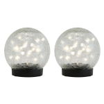 Pair of Solar Powered LED Crackle Balls (Outer Ctn Qty: 6)