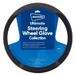 Ultimate Steering Wheel Glove - Soft Grip - Black/Grey (Box Qty: 25)