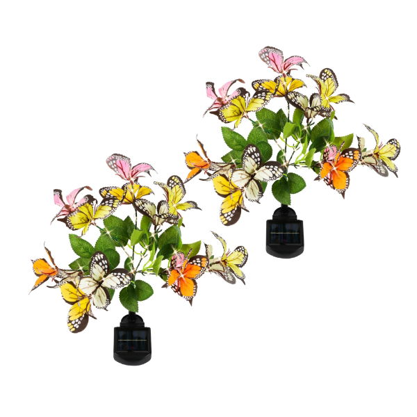 Solar Butterfly Stake Light (Pack of 2) (Outer Carton: 12)