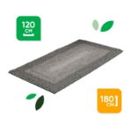 Jute-Style Indoor & Outdoor Rug - Dark Grey - 80cm x 150cm (Outer Ctn Qty: 9)