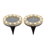 Solar Deck Lights (Pack of 2) (White)