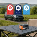300PSI 12V 3-in-1 Analogue Air Compressor With LED Torch (Oblong-Style) (Box Qty: 8)